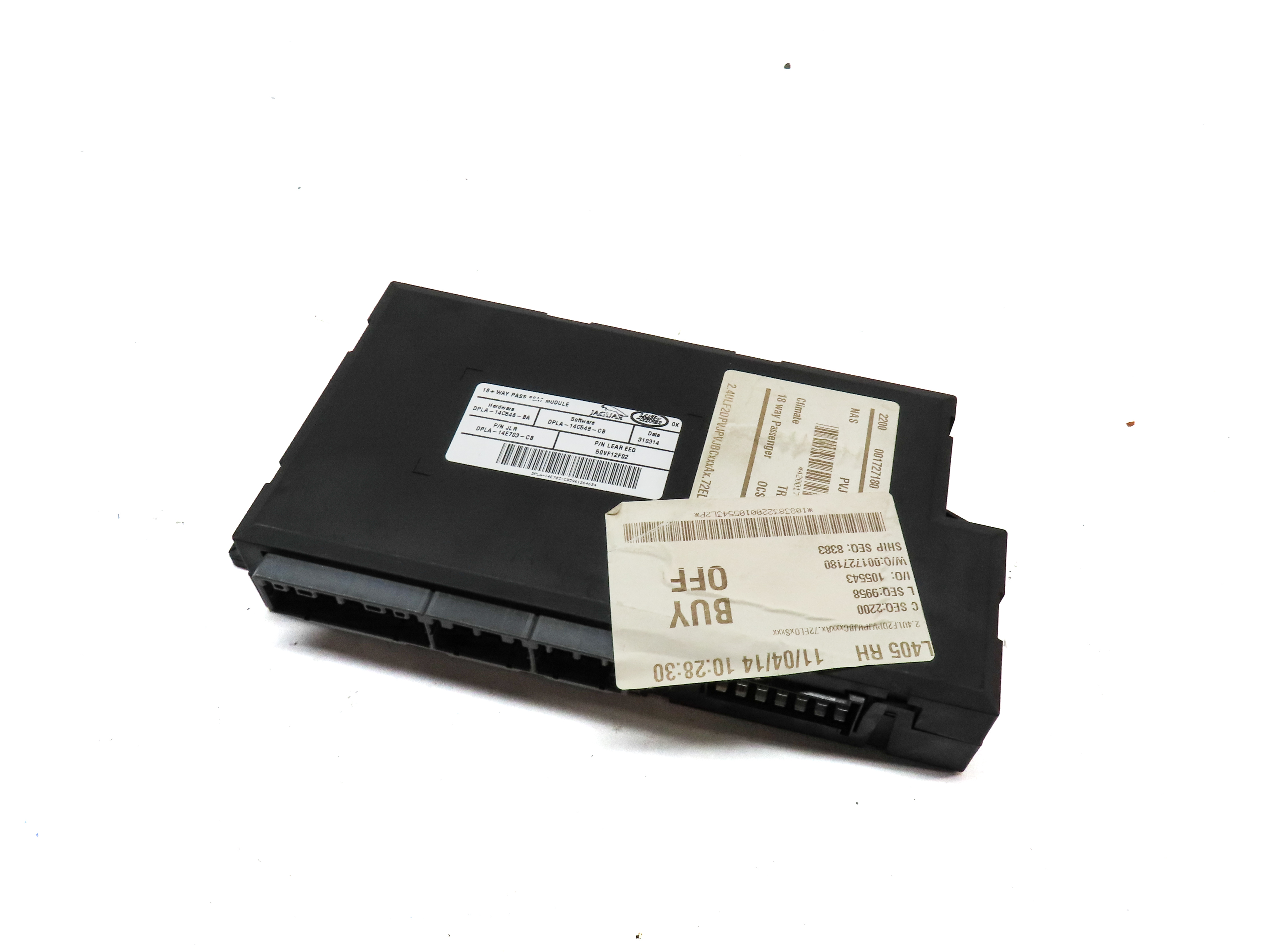 2014 LAND RANGE ROVER (L405) FRONT RIGHT PASSENGER SEAT CONTROL MODULE — exact item pictured